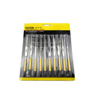 史丹利STANLEY 10件套金刚石整形锉刀4x160mm 套装合金挫模型玉石扁平锉钳工锉刀 22-324-23企业专享