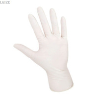 LAIZE一次性乳胶手套 100只/盒 L码