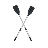 三清 铝合金划桨162cm 黑色桨叶 皮划艇船桨 橡皮艇 冲锋舟 橡皮船 充气船 钓鱼船 漂流 1对/两只