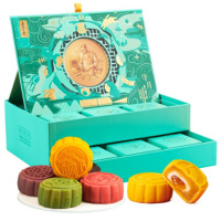 月饼礼盒 中秋节流心糯月饼礼盒装 五芳守月糯月饼礼盒720g 单盒价