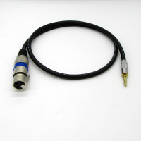 3.5mm转卡农母调音台线手机电脑电容麦克风话筒音频线 1米