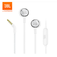 JBLLIVE100立体声入耳式耳机耳麦 手机耳机+运动耳机 电脑游戏耳机 带麦可通话 白色