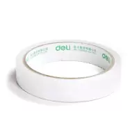 得力(deli) 30402 棉纸双面胶带 18mm*10y(9.1m/卷)