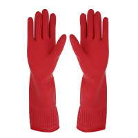 双安长45cm 接触原材料 红色长胶手套/双(BY)
