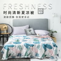伊伊爱 XB-9XWB-001 热带绿植 莫代尔印花系列夏被空调被 200*230cm