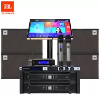 JBL 家庭影院ktv音响套装 带点歌机 卡拉ok包厢设备 10吋专业音箱 KEM3100LE两对+X4两台+VM200