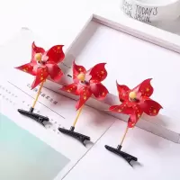 国庆红旗风车发卡