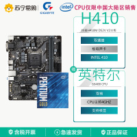 技嘉H410M DS2V V3主板+英特尔G6400 CPU 板U套装