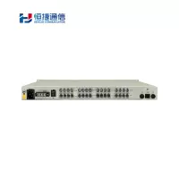 ZJHJTX HJ-A2010C 综合复用设备 PCM电话光端机 E1传30路电话 1U机架式 一对