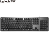 罗技(Logitech)K845 机械键盘 单光 黑色 Cherry樱桃青轴