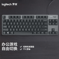 罗技(Logitech)K835机械键盘 84键 黑色 TTC轴 青轴