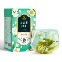 茉莉花茶浓香型2021新绿茶叶搭配特级飘雪碧螺春毛尖礼盒散装