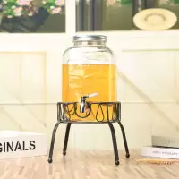 泡酒玻璃瓶(5L不锈钢龙头短款花架)