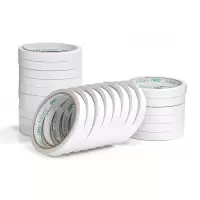 得力棉纸双面胶带 双面胶 得力文具 11卷装 (12mm*10y)30401