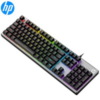 惠普(HP)K500机械手感键盘鼠标套装黑色彩光