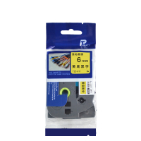 普贴(PUTY) TZ3-611 6mm标签纸(计价单位:卷)黄底黑字