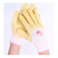 星宇 P528 十三针白尼龙PVC半浸手套 12副/打 均码(计价单位:打)