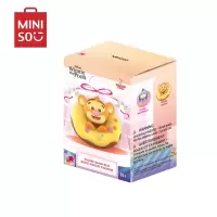 名创优品(miniso) 小熊维尼系列甜甜圈主题手办创意玩偶