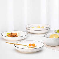 可美瑞特家用碗碟出水芙蓉五件套YTCSFR/L4