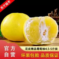 现摘精品花皮葡萄柚西柚4.5-5斤装 约3-8个 新鲜柚子 自营水果应季水果 “移动的果汁库”