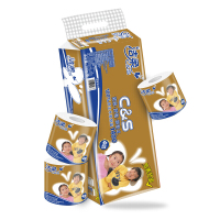 洁柔(C&S) 卷纸卫生纸巾加厚4层140克*10卷 (金色尊贵 洁柔新形象原生木浆)冲厕易降解