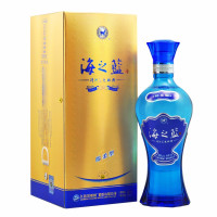 洋河(YangHe) 蓝色经典 海之蓝 口感绵柔浓香型 42度 白酒 480ml 单支装