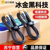邻家-Type-C冰金数据线黑色0.3米 真金快充 10倍耐用 低温快充 不伤机 真金插头(1条)