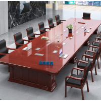 奈高办公家具大型会议桌长条桌现代简约会议室接待洽谈桌培训8米会议桌