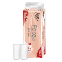 洁柔(C&S)卷纸粉Face加厚4层70g卫生纸10卷