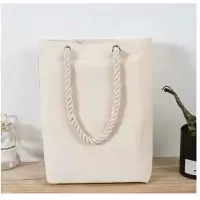 未易 帆布手提袋 单色印刷双面280*360手提绳高度20cm