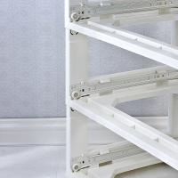 茶花儿童衣柜5层宝宝抽屉式收纳免安装柜子塑料储物柜婴儿五斗柜