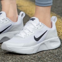 Nike耐克鞋子女鞋2021秋季新款运动鞋透气缓震白色跑步鞋CJ1677