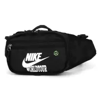 Nike耐克单肩包男包女包运动包斜挎包胸包背包黑色腰包DH3079-010