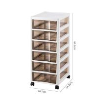 6层文件柜(带止锁轮)26.7*34.2*64.3cm