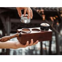 顺祥 1 咖啡压粉器MHW-3BOMBER压粉锤木底座 胡桃木 58mm通用