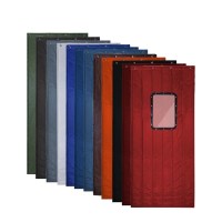 保暖棉门帘 冬天加厚棉门帘挡风防寒隔热布艺门帘子(定制带窗款)1平方价格