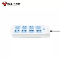 公牛（bull) 公牛插线板过载保护蓝白 GN-604 5米
