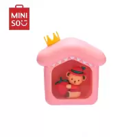 名创优品(miniso) 泰迪珍藏系列LED发光装饰摆件 型号:LT-A2093(水红)
