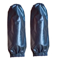 双安 SXT 袖套 (WB) 加厚耐磨防水皮革袖套防油皮套袖工作洗碗厨房 纯黑 单位:对