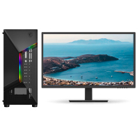 微星台式机电脑i5 8G 256G+1T/2G独显配二台21.5寸显示器