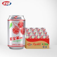 宏宝莱 荔枝汽水 330ml*12易拉罐装