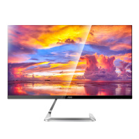 AOC显示器 27T1Q/BW 白色27英寸电脑屏幕 AH-IPS广视角 75Hz全高清接口 爱眼不闪屏 直面