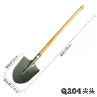 她漾 1军锹战备锹农用铁锹抗洪抢险锹 Q207方头