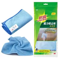 （HD）思高(SCOTCH) XY003823800 2片装 魔力吸尘布 抹布 2.00 块/包 (计价单位：包) 蓝色