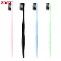 ZDET 牙刷 酒店一次性清洁用品 刷毛尖端直径0.01mm 100支/组 混色（组）