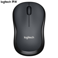 罗技（Logitech）M220 鼠标 无线鼠标 办公鼠标 对称鼠标 带无线微型接收器 灰黑色