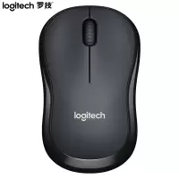 罗技（Logitech）M220 鼠标 无线鼠标 办公鼠标 对称鼠标 带无线微型接收器 灰黑色