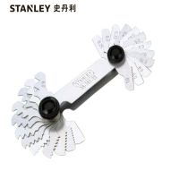 史丹利(STANLEY) 螺纹规 36-166-23 52片 公制60°螺纹0.25-6.00mm/惠氏螺纹4-62TP