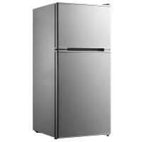 美的 BCD-112CM 112升双门小冰箱 家用小型电冰箱 两门节能 冷冻冷藏 银灰 1050*474*505mm
