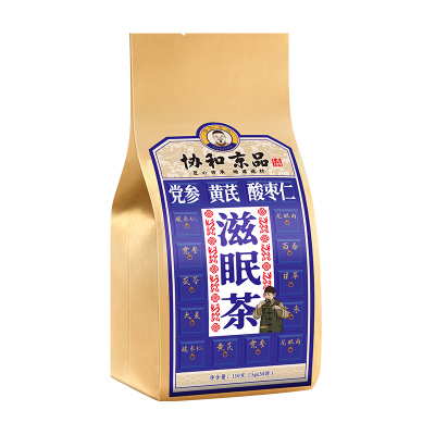 协和京品酸枣仁茯苓百合茶养生茶正品助睡眠汤膏丸质量差安失眠神150g